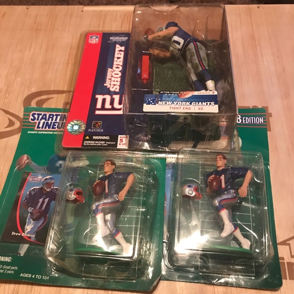 3 NFL Football Figures Starting Lineup McFarlane